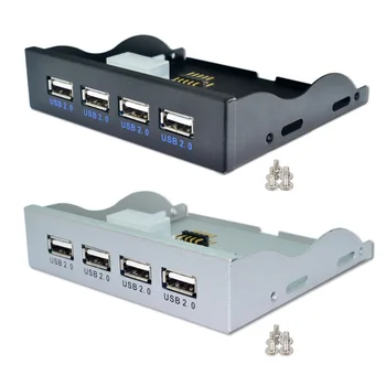 QINDIAN 4 Port USB 2.0 Hub USB 2.0 Adapter PC Front Panel Expansion Bracket with 10Pin Cable For Desktop 3.5 Inch FDD Floppy Bay
QINDIAN 4 Port USB 2.0 Hub USB 2.0 Adapter PC Front Panel Expansion Bracket with 10Pin Cable For Desktop 3.5 Inch FDD Floppy Bay