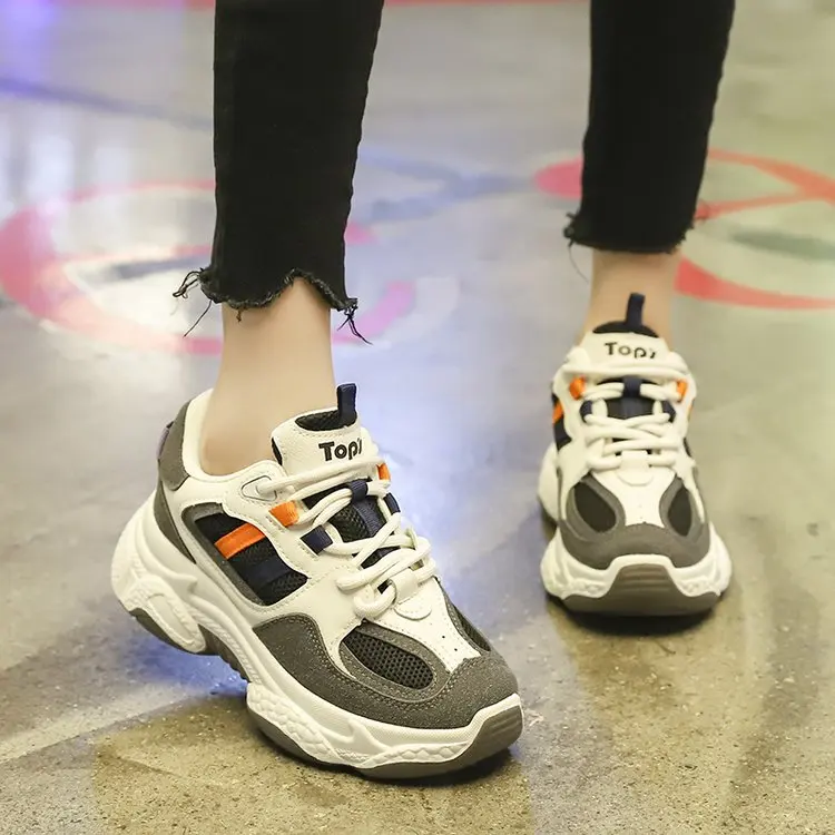 Casual Sneakers Women Shoes 2019 Autumn Chunky Trainers Women Trendy Mesh Breathable Mixed Color Thick Soled Vulcanized Shoes
Casual Sneakers Women Shoes 2019 Autumn Chunky Trainers Women Trendy Mesh Breathable Mixed Color Thick Soled Vulcanized Shoes