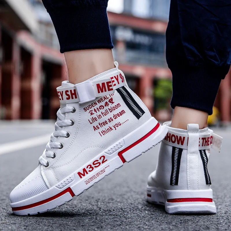 2019 New Style Four Seasons Breathable Canvas Shoes Versatile Sports Casual Men's High-top Board Shoe Korean-style Trend
2019 New Style Four Seasons Breathable Canvas Shoes Versatile Sports Casual Men's High-top Board Shoe Korean-style Trend