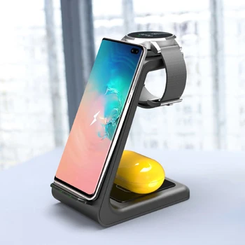 Qi Wireless Charger Pad Phone Fast Charger Stand for iPhone 11/XS/X/iWatch/TWS Charging Equipment for Samsung Galaxy Watch Buds
Qi Wireless Charger Pad Phone Fast Charger Stand for iPhone 11/XS/X/iWatch/TWS Charging Equipment for Samsung Galaxy Watch Buds
