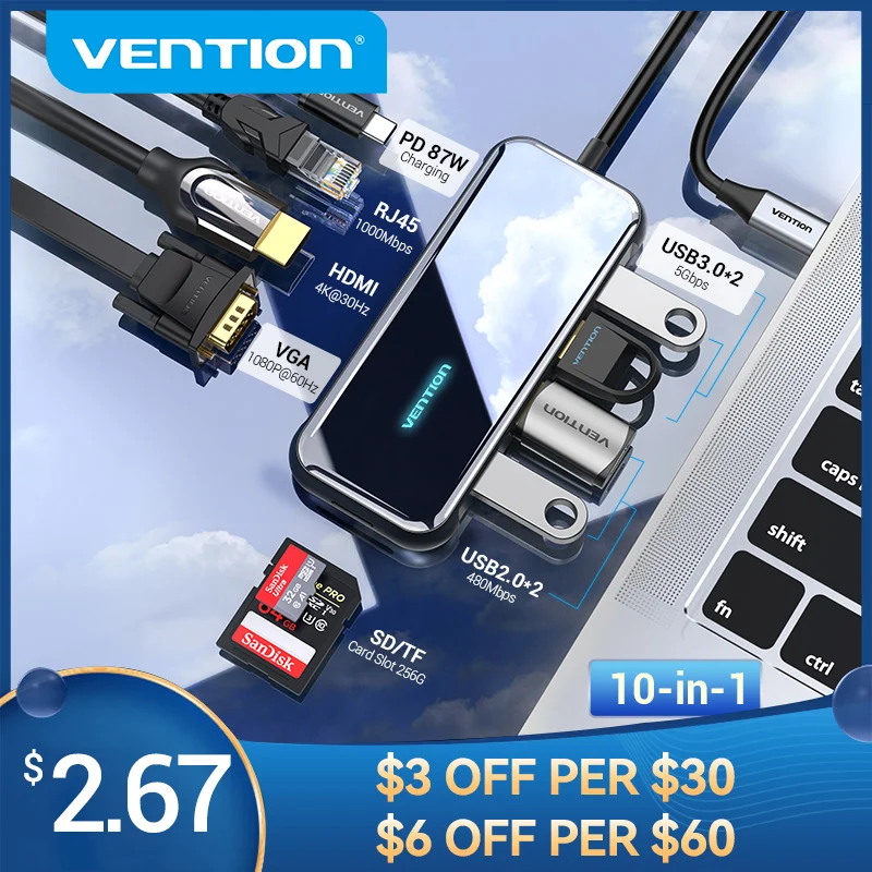 Коннектор Vention RJ45 Cat7/6/5e адаптер Ethernet мама-гнездо 8P8C Сетевой удлинитель для патчей