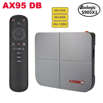 AX95 DB 4GB 64GB Smart Android 9.0 TV Box Amlogic S905X3 8K Support Dolby BD MV Bluetooth Wifi Media player 
AX95 DB 4GB 64GB Smart Android 9.0 TV Box Amlogic S905X3 8K Support Dolby BD MV Bluetooth Wifi Media player