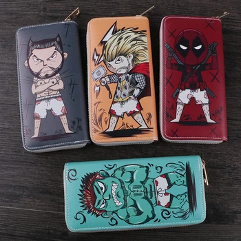 Fashion Marvel Hand-Painted Anime Cartoon Wallet Quality PU Leather Multi-Function Male And Female Students Zipper Bag Purse
Fashion Marvel Hand-Painted Anime Cartoon Wallet Quality PU Leather Multi-Function Male And Female Students Zipper Bag Purse