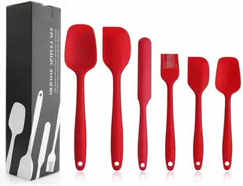 6PCS Silicone Spatula Set Cooking Spoon Spatula Ladle Egg Beaters Kitchen Tools Set Non-stick Baking Pastry Tools for Cakes
6PCS Silicone Spatula Set Cooking Spoon Spatula Ladle Egg Beaters Kitchen Tools Set Non-stick Baking Pastry Tools for Cakes