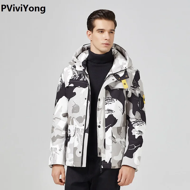 PViviYong 2019 new high quality men's down jacket American European hat white duck down jacket youth camouflage coat parkas
PViviYong 2019 new high quality men's down jacket American European hat white duck down jacket youth camouflage coat parkas