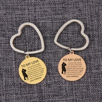 To My Love Keyring Inscription Present Porte Clef Heart Loop Llaveros Women Jewelry Lover Ornaments Cute Keychain Souvenir
To My Love Keyring Inscription Present Porte Clef Heart Loop Llaveros Women Jewelry Lover Ornaments Cute Keychain Souvenir