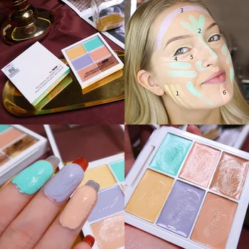 6 Colors Concealer Foundation Makeup Foundation Cream Scars Acne Cover Smooth Makeup Corrector Face Eyes Concealer Cosmetic
6 Colors Concealer Foundation Makeup Foundation Cream Scars Acne Cover Smooth Makeup Corrector Face Eyes Concealer Cosmetic