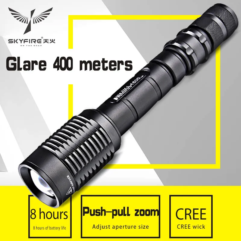 LED glare flashlight super bright long-range rechargeable multi-function special forces Xenon lights hunting flashlight 18650
LED glare flashlight super bright long-range rechargeable multi-function special forces Xenon lights hunting flashlight 18650