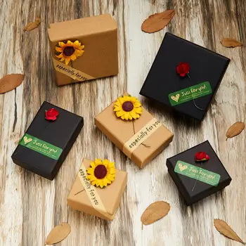 Exquisite Sunflower Brooch Bracelet Necklace Earrings Ring Kraft Paper Gift Box Jewelry Box Size Small Medium Large Wholesale
Exquisite Sunflower Brooch Bracelet Necklace Earrings Ring Kraft Paper Gift Box Jewelry Box Size Small Medium Large Wholesale
