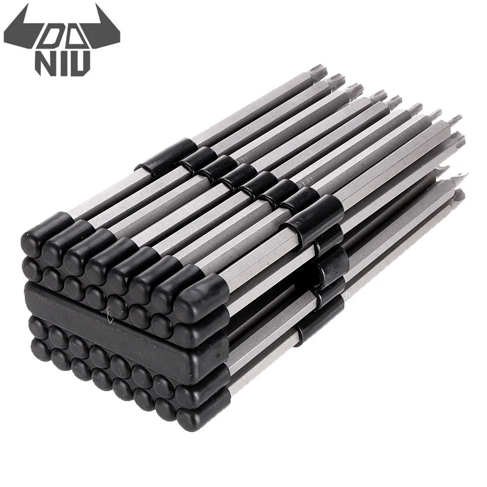 DANIU 32pcs Extra Long 150mm Screwdriver Bit Set Security 1/4 Inch Hex Shank Tamperproof Torx Hex Spanner Torq Bits Hand Tool
DANIU 32pcs Extra Long 150mm Screwdriver Bit Set Security 1/4 Inch Hex Shank Tamperproof Torx Hex Spanner Torq Bits Hand Tool