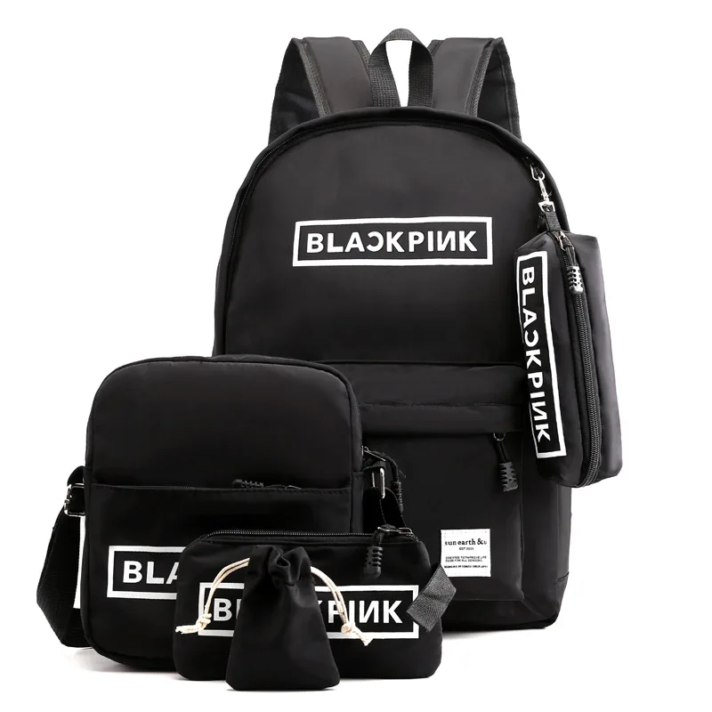 5 Piece Set Blackpink Backpack for Teenage Girls School Bags Women Bagpack College Wind Leisure Back Pack Big Oxford Backbag
5 Piece Set Blackpink Backpack for Teenage Girls School Bags Women Bagpack College Wind Leisure Back Pack Big Oxford Backbag
