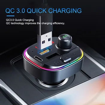 Bluetooth 5.0 LED FM Transmitter Car Kit MP3 Modulator Player Wireless Handsfree Audio Receiver Dual USB Fast Charger QC3.0
Bluetooth 5.0 LED FM Transmitter Car Kit MP3 Modulator Player Wireless Handsfree Audio Receiver Dual USB Fast Charger QC3.0