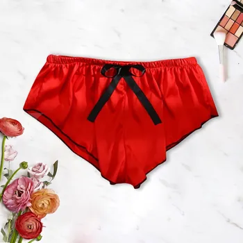 Silk Satin Shorts Women Plus Size Low Waist Ribbon Bow Sleep Bottoms Women Sexy Short Bottoms Sleepwear Pantalon Pijama Mujer
Silk Satin Shorts Women Plus Size Low Waist Ribbon Bow Sleep Bottoms Women Sexy Short Bottoms Sleepwear Pantalon Pijama Mujer