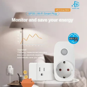 Broadlink SP3 SP3S Timer plug,Energy Monitor EU socket outlet,smart Home Automation APP Control,work with Alexa Echo Google Home
Broadlink SP3 SP3S Timer plug,Energy Monitor EU socket outlet,smart Home Automation APP Control,work with Alexa Echo Google Home