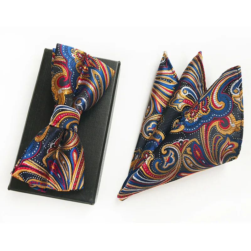 New Fashion Design Bow Tie with Pocket Square Set for Groom Bridesmaid Wedding Business for Mens Gift
New Fashion Design Bow Tie with Pocket Square Set for Groom Bridesmaid Wedding Business for Mens Gift
