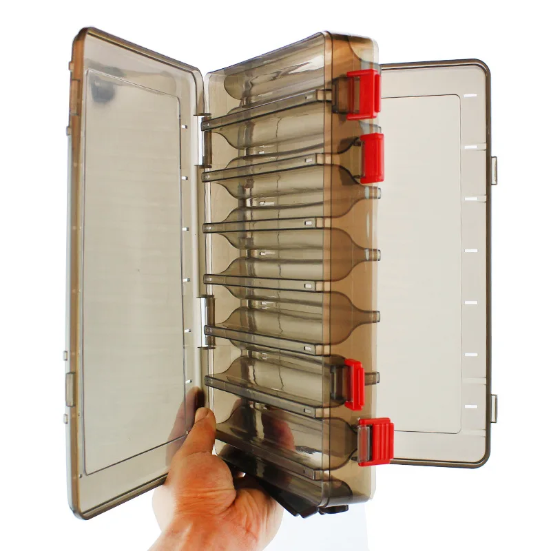Authority And Gun Color Double-Sided Lure Box Bait yu gou he Wood Shrimp Box Plastic Gift Box with Handle Fishing Tackle Box
Authority And Gun Color Double-Sided Lure Box Bait yu gou he Wood Shrimp Box Plastic Gift Box with Handle Fishing Tackle Box