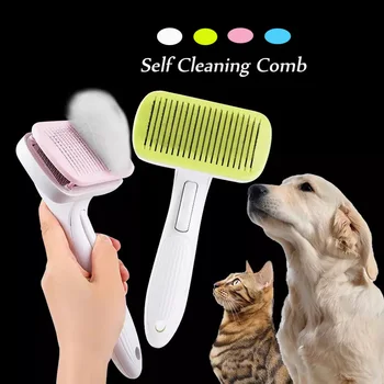 Self Cleaning Pet Cat Comb Hair Remover for Dog Cat Hair Shedding Comb Brush Pet Grooming Tools Slicker Brush Brosse Chien Gatos
Self Cleaning Pet Cat Comb Hair Remover for Dog Cat Hair Shedding Comb Brush Pet Grooming Tools Slicker Brush Brosse Chien Gatos