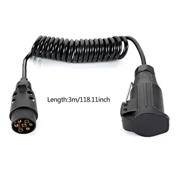 1 Pc 7Pin Trailer Plug And Socket With 3m Extension Lead Spring Cable Connector For Caravan Vehicle Truck Accessories
1 Pc 7Pin Trailer Plug And Socket With 3m Extension Lead Spring Cable Connector For Caravan Vehicle Truck Accessories