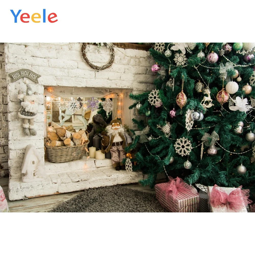 Christmas Tree Brick Fireplace Doll Carpet Baby Birthday Backdrop Photography Custom Photographic Background For Photo Studio
Christmas Tree Brick Fireplace Doll Carpet Baby Birthday Backdrop Photography Custom Photographic Background For Photo Studio