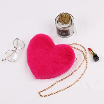 Women Shoulder Crossbody Bag Chain Love Heart Plush for Mobile Phone Keys Money Best Sale-WT
Women Shoulder Crossbody Bag Chain Love Heart Plush for Mobile Phone Keys Money Best Sale-WT