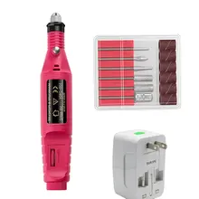 Professional Electric Electric Manicure Machine Nail File Art Equipment Pen Nail Polishing Kit Eu Plug/Us Plug(China)