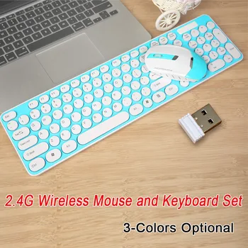 New 2.4G Wireless Keyboard Mouse Combo Round Keycap 104 key gaming keyboard Adjustable mouse for Computer android IOS PC gamers
New 2.4G Wireless Keyboard Mouse Combo Round Keycap 104 key gaming keyboard Adjustable mouse for Computer android IOS PC gamers