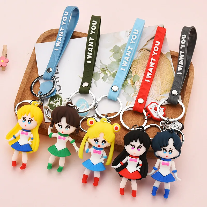 Cartoon Anime Cute Pvc Soft Rubber Sailor Moon Keychain Jewelry Backpack Pendant Girl Birthday Gift Christmas Present
Cartoon Anime Cute Pvc Soft Rubber Sailor Moon Keychain Jewelry Backpack Pendant Girl Birthday Gift Christmas Present
