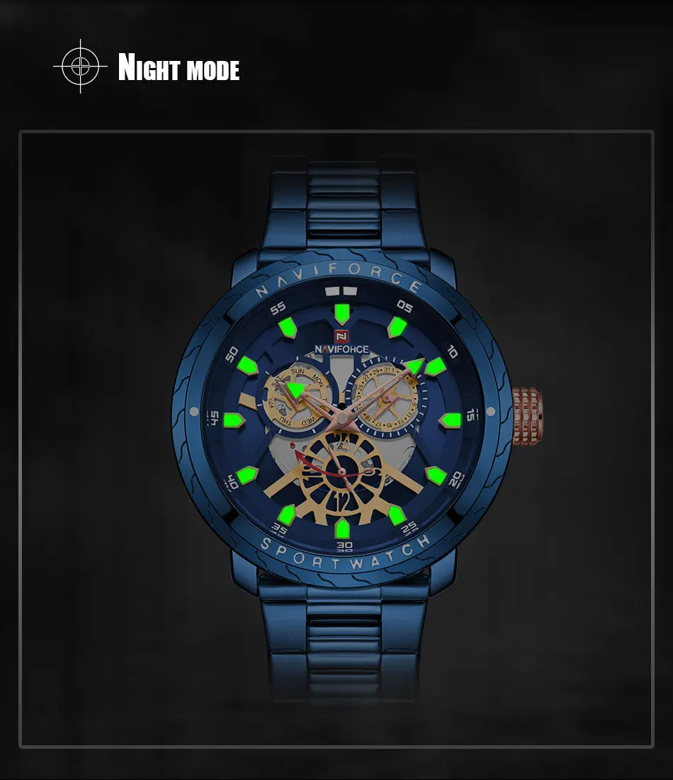NAVIFORCE NF9158 Stainless Steel Watch 9