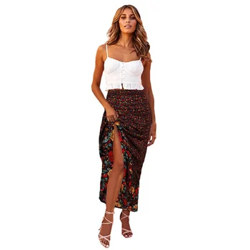 Hot Long Maxi Ladies Skirt Fashion High Waist Ruffled Floral Print Irregular Pleated Women Spring Boho Casual Vintage Skirts
Hot Long Maxi Ladies Skirt Fashion High Waist Ruffled Floral Print Irregular Pleated Women Spring Boho Casual Vintage Skirts