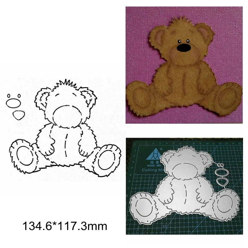 Lovely Bear Animals Cartoon Plush Toy Metal Cutting Dies DIY Handmade Make Card Scrapbook Craft New Stencils Embossing Paper Hot
Lovely Bear Animals Cartoon Plush Toy Metal Cutting Dies DIY Handmade Make Card Scrapbook Craft New Stencils Embossing Paper Hot