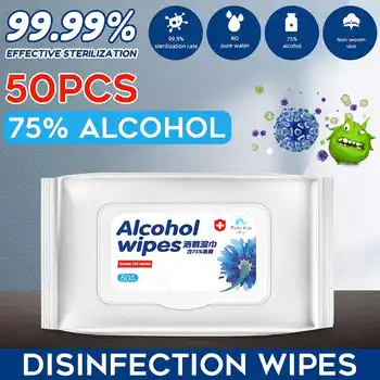 50Pcs/Bag 75% Disinfecting Alcohol Wipes Disposable Hand Wipes Skin Cleaning Disinfection Wet Wipes Alcohol Cotton
50Pcs/Bag 75% Disinfecting Alcohol Wipes Disposable Hand Wipes Skin Cleaning Disinfection Wet Wipes Alcohol Cotton