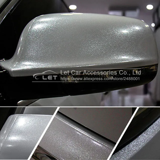 Фото car styling High glossy silver Diamond pearl glitter wrapping vinyl film Glossy diamond sticker | Автомобили и мотоциклы