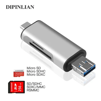 Micro SD Card Reader Adapter 5-in-1 Type C Micro USB SD Memory Card Adapter for MacBook Air Laptop USB 2.0 SD/TF OTG Card Reader
Micro SD Card Reader Adapter 5-in-1 Type C Micro USB SD Memory Card Adapter for MacBook Air Laptop USB 2.0 SD/TF OTG Card Reader