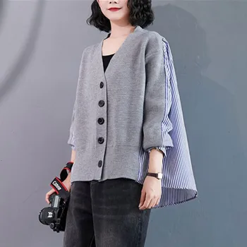 Oversized Women Casual Shirts New Arrival 2020 Autumn Simple Style Vintage V-neck Patchwork Woolen Loose Female Tops S2241
Oversized Women Casual Shirts New Arrival 2020 Autumn Simple Style Vintage V-neck Patchwork Woolen Loose Female Tops S2241