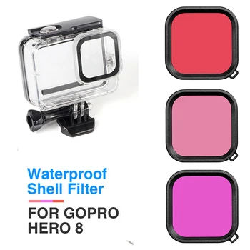 Waterproof case filter set for Gopro hero 8 black camera , diving Purple/Red/Pink filters filtro sets lens protector for gopro8
Waterproof case filter set for Gopro hero 8 black camera , diving Purple/Red/Pink filters filtro sets lens protector for gopro8