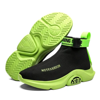 Fashion High Top Casual Shoes Men Breathable Flats Mens Casual Slip-On Platform Shoes Men Sock Walking Footwear Man zapatos 2020
Fashion High Top Casual Shoes Men Breathable Flats Mens Casual Slip-On Platform Shoes Men Sock Walking Footwear Man zapatos 2020