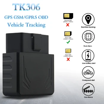 GPS Vehicle Tracker OBD TK306 GSM GPS Car Track Into/out Off Geo-fence Alarm Easy Operation GPS Free APP&platform Realtime Track
GPS Vehicle Tracker OBD TK306 GSM GPS Car Track Into/out Off Geo-fence Alarm Easy Operation GPS Free APP&platform Realtime Track
