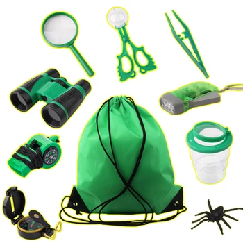 Hot Selling 10pcs Children Outdoor Adventure Toy Set Telescope Flashlight Whistles Magnifier Intelligent Training LBV
Hot Selling 10pcs Children Outdoor Adventure Toy Set Telescope Flashlight Whistles Magnifier Intelligent Training LBV