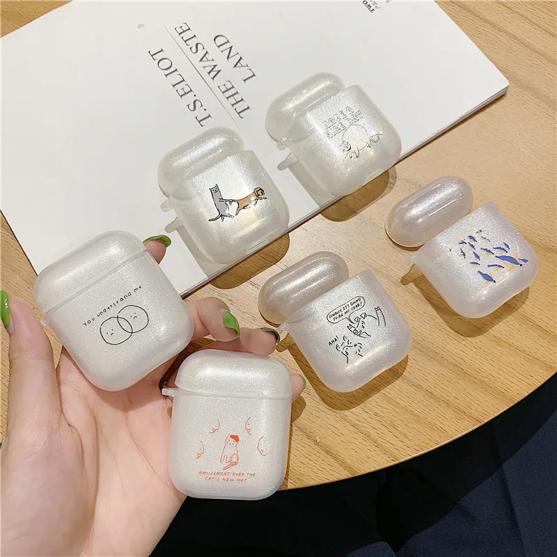 For Apple Airpods Case Cover Art Line Comic Glitter Soft TPU Earphone Case for Airpods 2 Charging Box Silicone Headset Fundas
For Apple Airpods Case Cover Art Line Comic Glitter Soft TPU Earphone Case for Airpods 2 Charging Box Silicone Headset Fundas