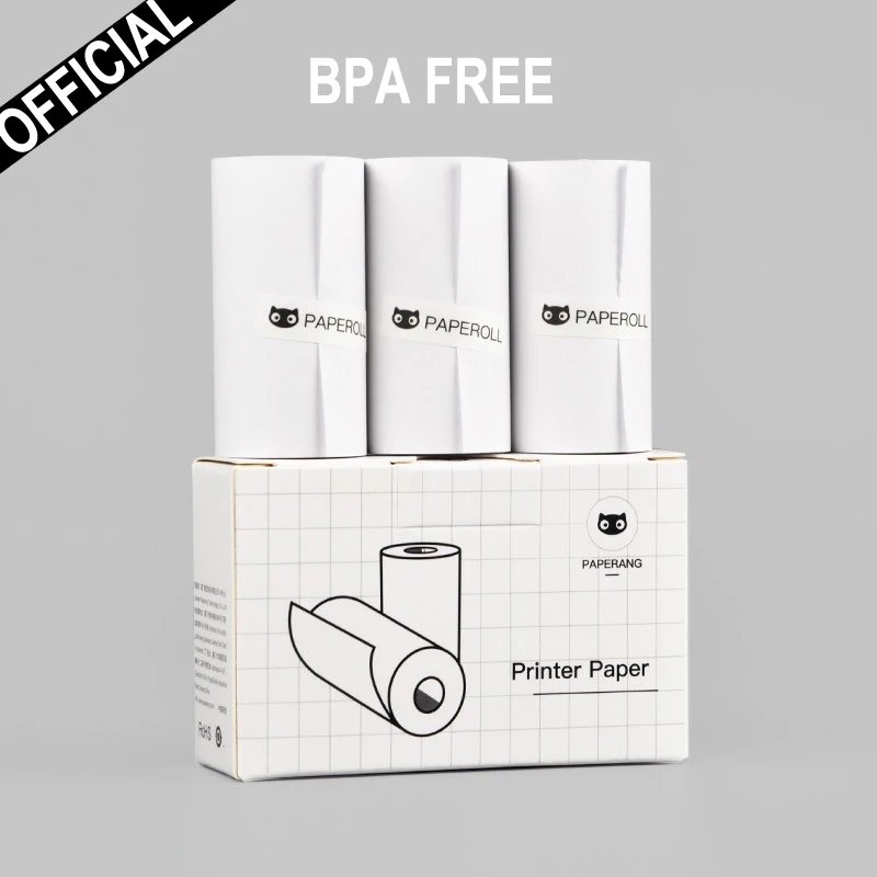 Paperang 58mm Thermal Photo Paper without BISPHENOL A White Color For Paperang Pictures Printer