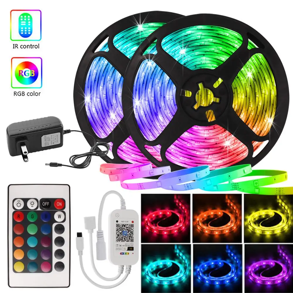 Voice Control LED Strip 12V Wifi Music work with Alexa and Google Assistant Festoon Lights for Bedroom RGB Tape Indoor Lighting
Voice Control LED Strip 12V Wifi Music work with Alexa and Google Assistant Festoon Lights for Bedroom RGB Tape Indoor Lighting