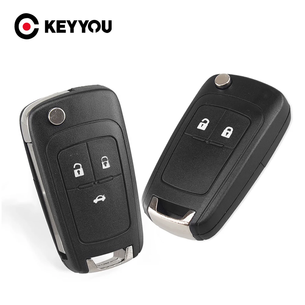 

KEYYOU Car Remote Flip Key Shell Blank Case For Opel Vauxhall Astra H Insignia J Vectra C Omega G Corsa D 2/3 Buttons Fob Uncut