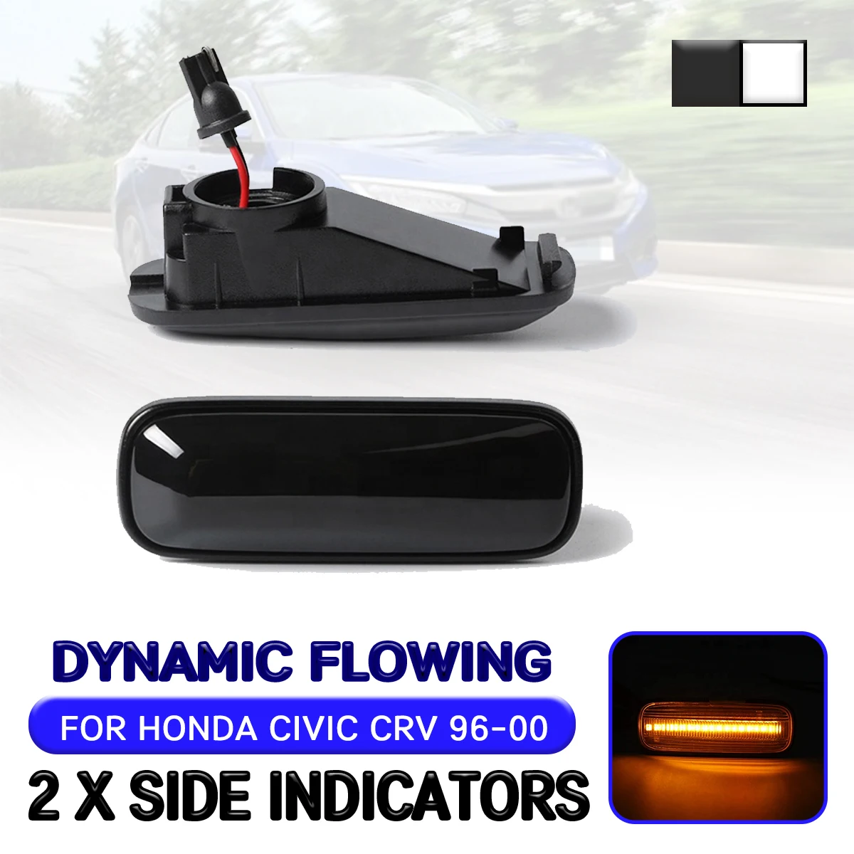 Car LED Dynamic Side Marker Light For Honda Civic For CRV 1996 1997 1998 1999 2000 Flowing Turn Signal Light Lamp
Car LED Dynamic Side Marker Light For Honda Civic For CRV 1996 1997 1998 1999 2000 Flowing Turn Signal Light Lamp