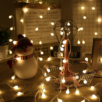 3M 6M 10M Fairy Garland LED Ball String Lights Waterproof for Christmas Tree Wedding Home Indoor Decoration Battery Powered
3M 6M 10M Fairy Garland LED Ball String Lights Waterproof for Christmas Tree Wedding Home Indoor Decoration Battery Powered