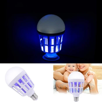 220V E27 UV LED Bulb 15W Mosquito Killer 2 in 1 Mosquito Killer Mosquito Killer Flying Insect Zapper Baby Night Light
220V E27 UV LED Bulb 15W Mosquito Killer 2 in 1 Mosquito Killer Mosquito Killer Flying Insect Zapper Baby Night Light