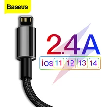 New Baseus USB Cable For iPhone 11 12 Pro Max X Xr 8 7 Plus 6s 5s 2.4A Fast Charging Cable For iPhone 12 Mini iPad Air USB Wire
New Baseus USB Cable For iPhone 11 12 Pro Max X Xr 8 7 Plus 6s 5s 2.4A Fast Charging Cable For iPhone 12 Mini iPad Air USB Wire