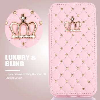Luxury Wallet Flip Phone Case For Samsung S20 Ultra S8 S10 S10E S7 Edge Girl Cute Card Holder Leather Cover For Galaxy S9 Plus
Luxury Wallet Flip Phone Case For Samsung S20 Ultra S8 S10 S10E S7 Edge Girl Cute Card Holder Leather Cover For Galaxy S9 Plus