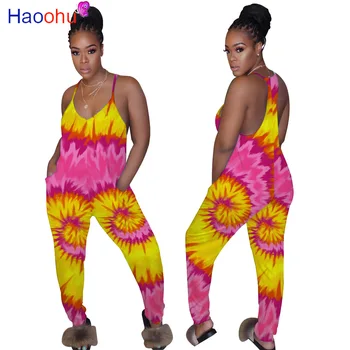 Rainbow Tie Dye Print Rompers Womens Jumpsuit Spaghetti Strap Sleeveless One Piece Overall Summer Deep V Neck Backless Bodysuit 
Rainbow Tie Dye Print Rompers Womens Jumpsuit Spaghetti Strap Sleeveless One Piece Overall Summer Deep V Neck Backless Bodysuit