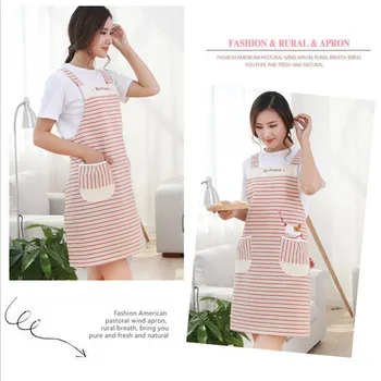 Color Stripe 75*68cm polyester classic design apron kitchen apron with pocket Sleeveless Cotton Linen Aprons for Home Cleaning 
Color Stripe 75*68cm polyester classic design apron kitchen apron with pocket Sleeveless Cotton Linen Aprons for Home Cleaning
