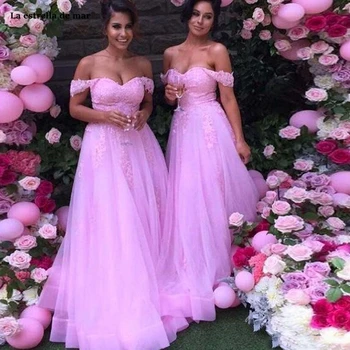 maid of honor dresses for weddings tulle sexy applique OFF shoulder A Line pink bridesmaid dress long wedding party gown plus
maid of honor dresses for weddings tulle sexy applique OFF shoulder A Line pink bridesmaid dress long wedding party gown plus